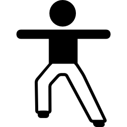 Boy Stretching Arms and Leg icon