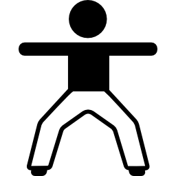 Man Stretching Both Arms icon