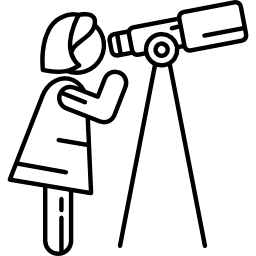 donna astronoma icona