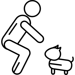mens en hond icoon