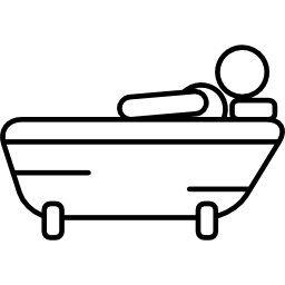 hombre, bañarse icono