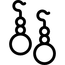 twee oorbellen icoon