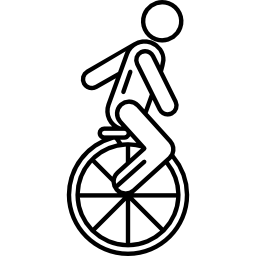 hombre, ciclismo icono