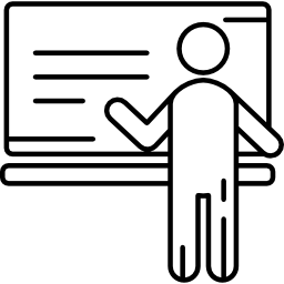 presentatie whiteboard icoon
