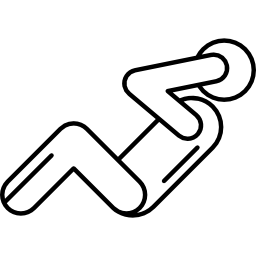stickman push-up icoon
