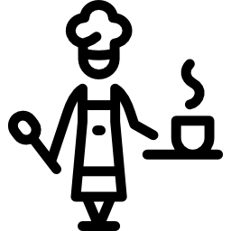 Женщина готовит иконка