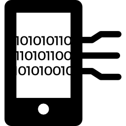 binär verarbeitete mobile analyse icon