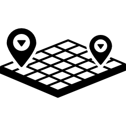 gráfico de ubicación 3d icono