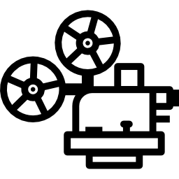 proiettore cinematografico icona