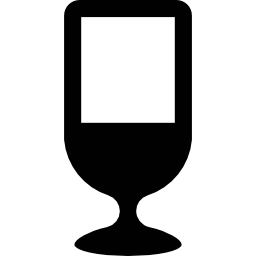copa de vino casi terminada icono