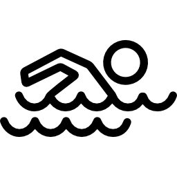 hombre, natación icono