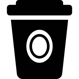 tazza di carta da caffè icona