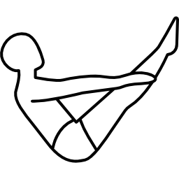 Man On the Floor Flexing Body icon