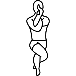 hombre estirando brazos y piernas icono
