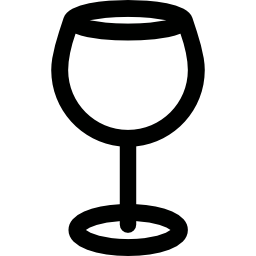 Большая винная чашка иконка