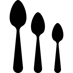tre cucchiai icona