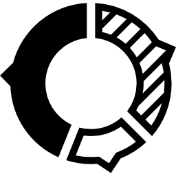 ronde waardegrafiek icoon