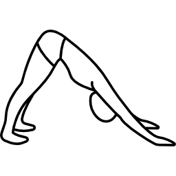 homem flexionando a cintura Ícone