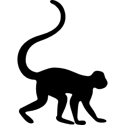 macaco voltado para a direita Ícone
