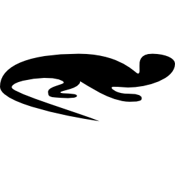jaszczurka skierowana w prawo ikona