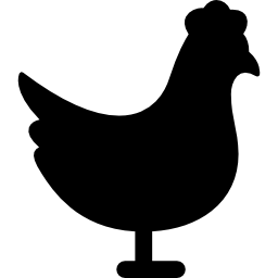 pollo mirando a la derecha icono