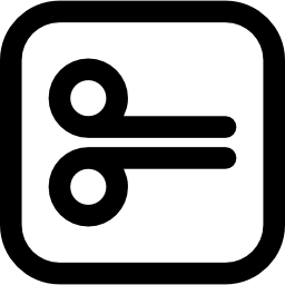 bottone tagliato icona