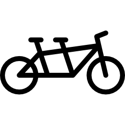 tandem fiets icoon