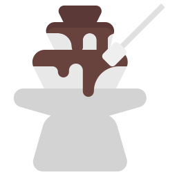 fonte de chocolate Ícone