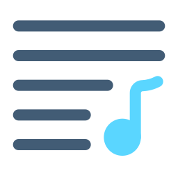 elenco di riproduzione icona