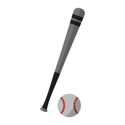 Бейсбольная бита иконка