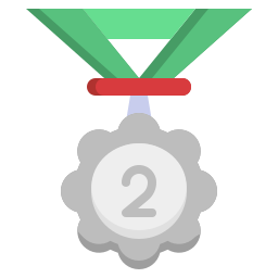 medalha de prata Ícone