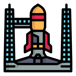 lanzamiento de cohete icono