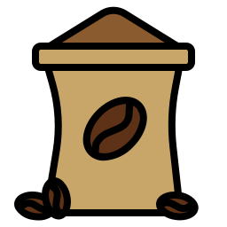 saco de café Ícone