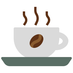 Hot coffee icon