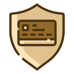 código de seguridad de la tarjeta icono