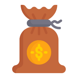 bolsa de dinero icono