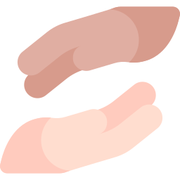 Helping hand icon