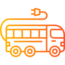 Electric bus icon