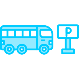 parking dla autobusów ikona