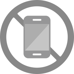 No mobile phone icon