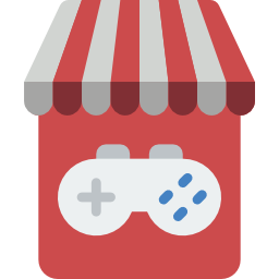 tienda de juegos icono