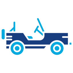 Military jeep icon