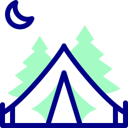 Camping tent icon