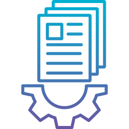 gestión de contenido icono