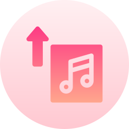 muziek uploaden icoon