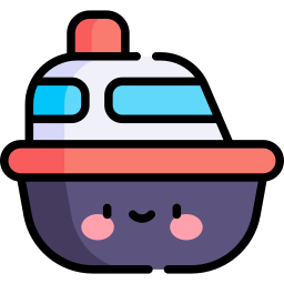 Toy boat icon