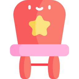 Baby chair icon