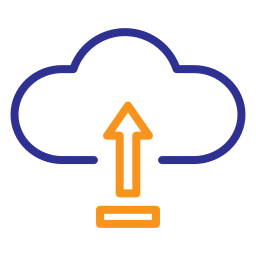 téléchargement dans le nuage Icône