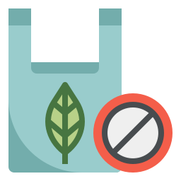 No plastic bags icon