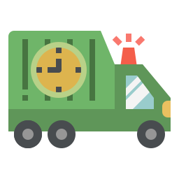 Garbage truck icon
